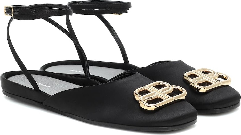 Balenciaga BBall satin sandals