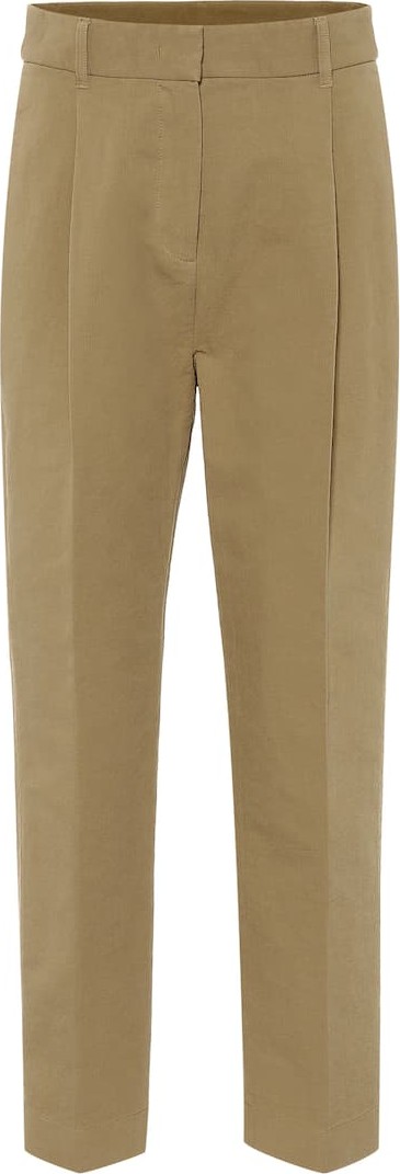 See By Chloé High-rise cotton straight pants