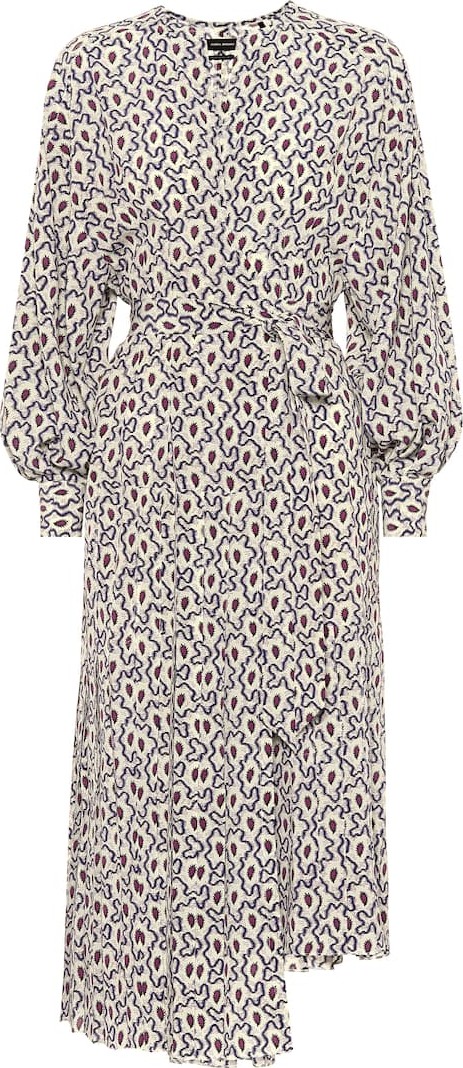 Isabel Marant Alexandra stretch silk wrap dress