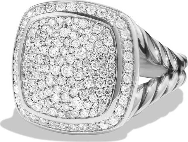 David Yurman 14mm Albion Pave Diamond Ring