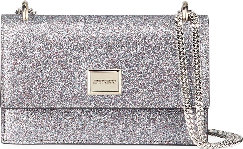 Jimmy Choo Leni Small Glittered Shoulder Bag
