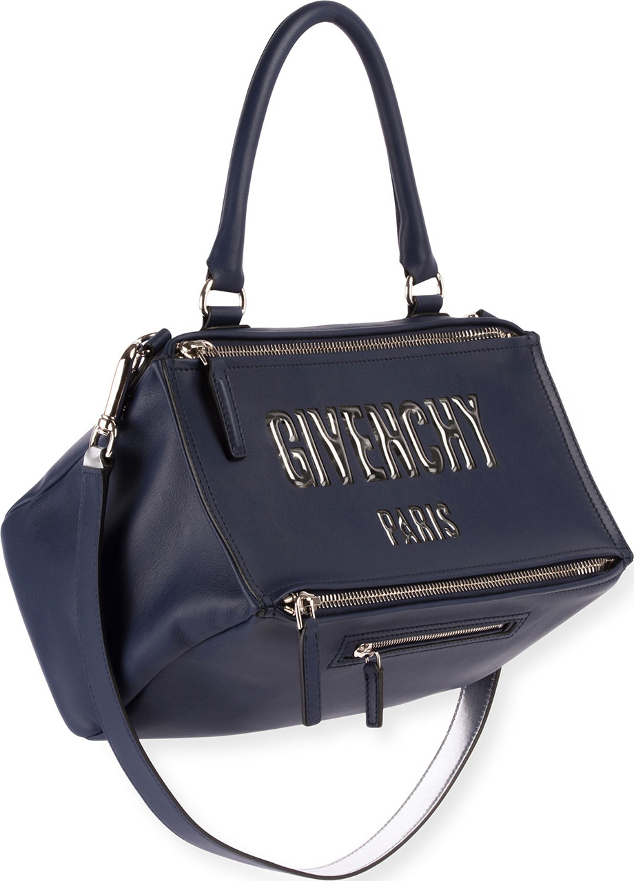 Givenchy Pandora Medium Logo Bubble Satchel Bag