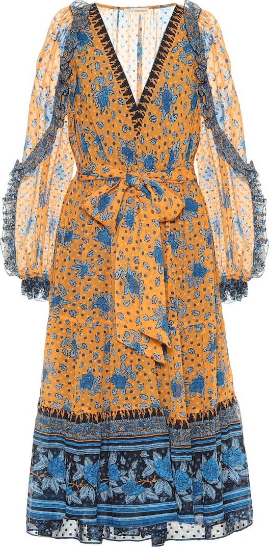 Ulla Johnson Romilly printed silk midi dress