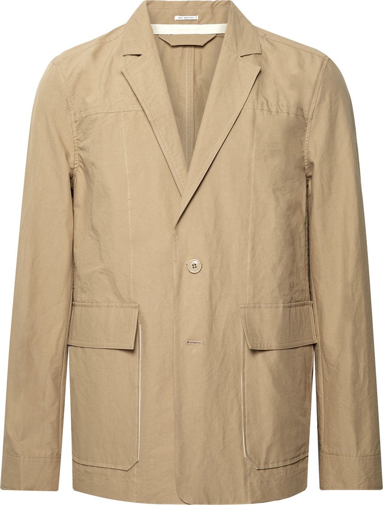 Acne Studios Sand Jarel Unstructured Cotton-Poplin Suit Jacket