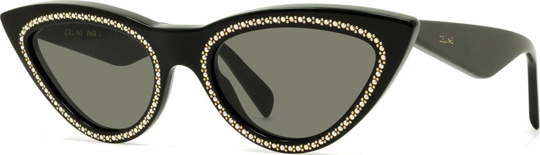 Celine Studded Cat-Eye Acetate Sunglasses