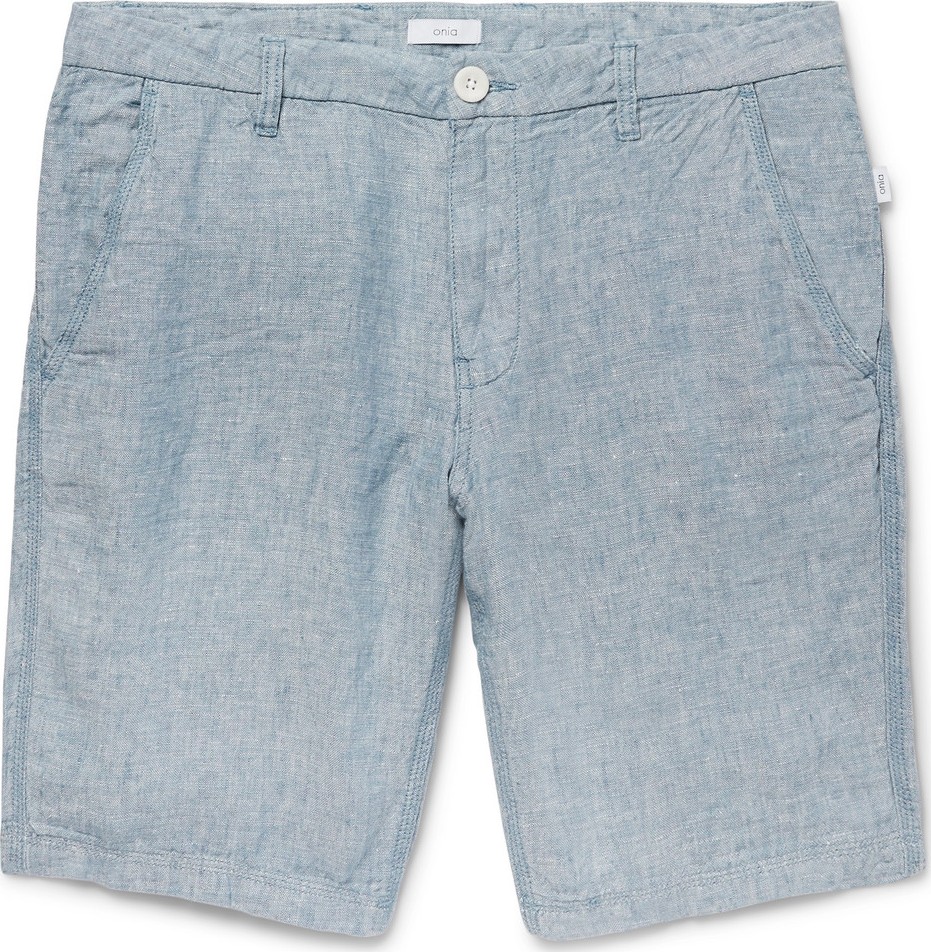 Onia Linen-Chambray Shorts