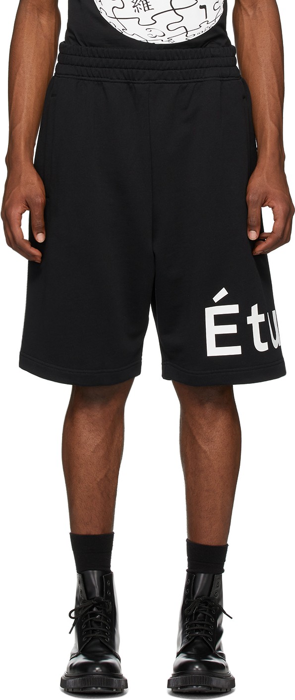 Etudes Black Tempera Shorts