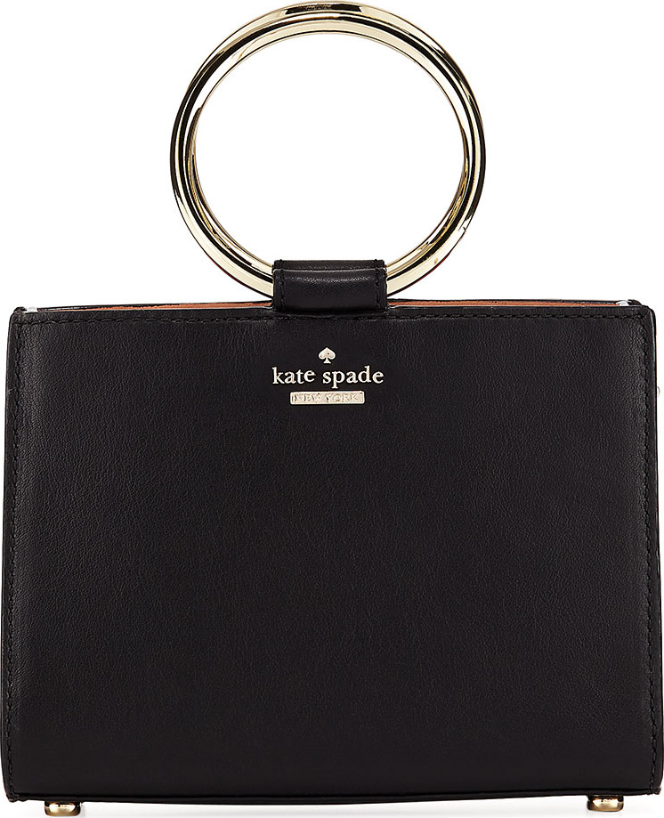 Kate Spade New York white rock road sam mini leather ring-handle bag