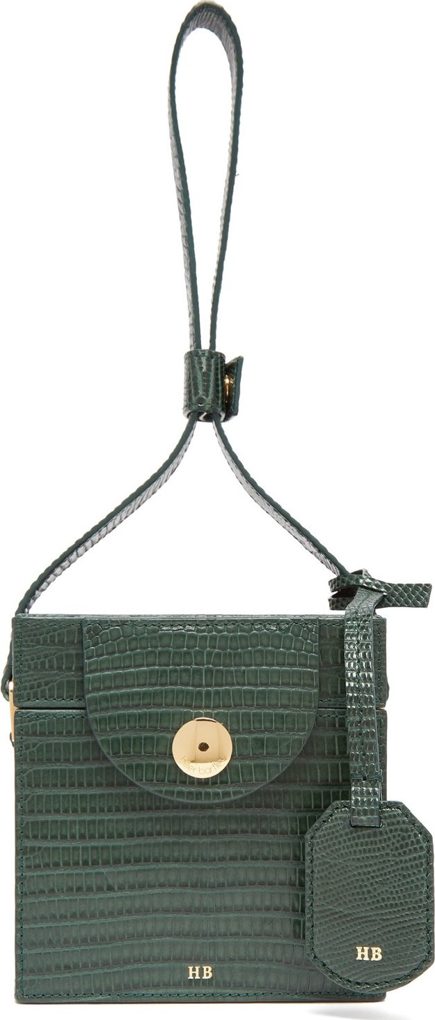 Hillier Bartley Cube lizard-effect clutch