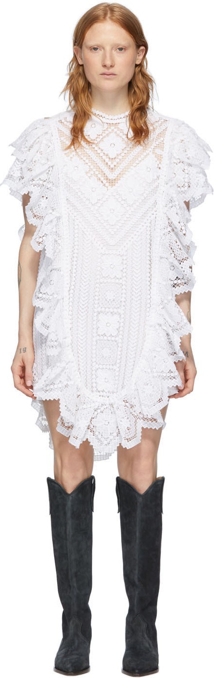 Isabel Marant White Zanetti Short Dress