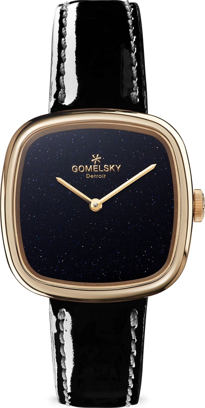 Gomelsky 32mm Eppie Mini Watch w/ Patent Leather Strap
