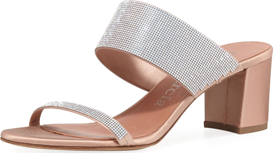 Pedro Garcia Xina Crystal-Embellished Mule Sandal