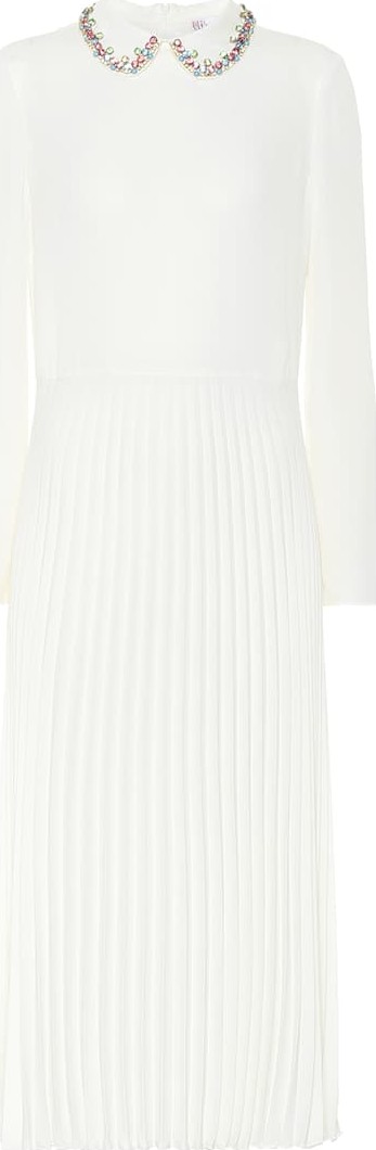 RED Valentino Embellished crêpe dress