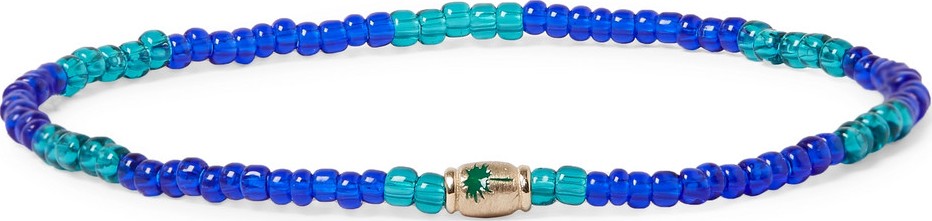 Luis Morais Bead, Enamel and Gold Bracelet