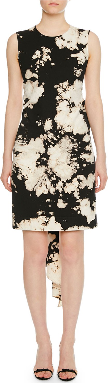 Nº21 Patterned Bow-Tie Open-Back Cocktail  Dress