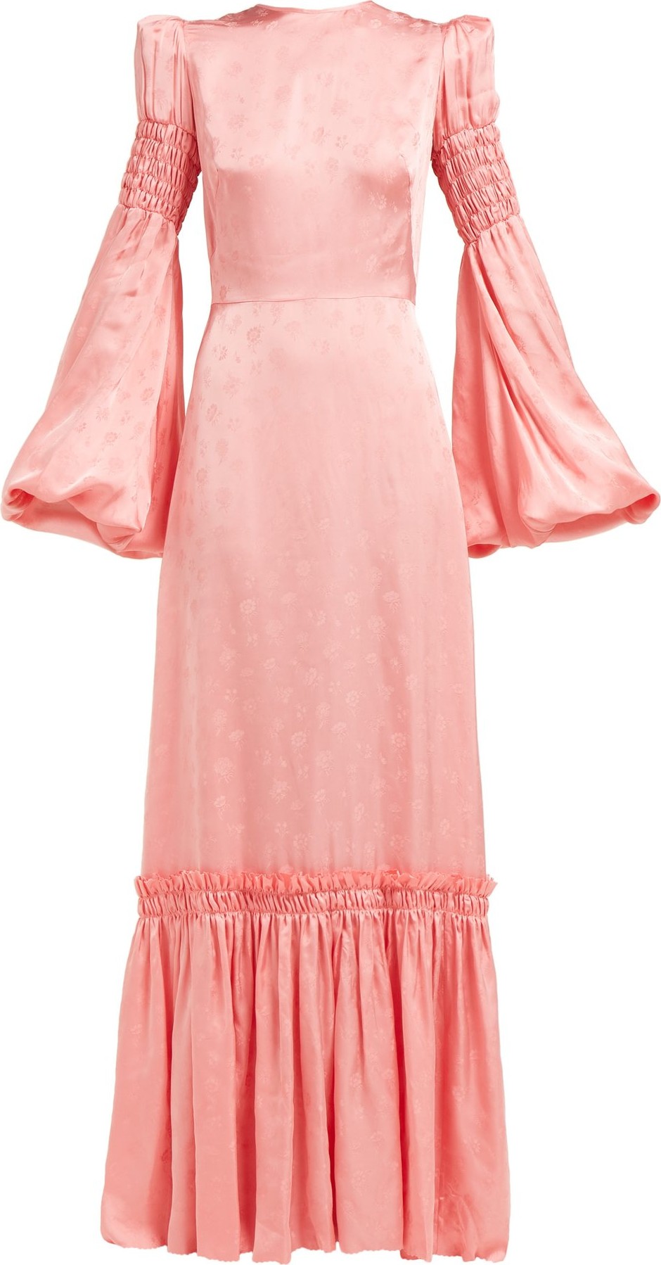 The Vampire's Wife Cosmo floral-jacquard satin maxi dress