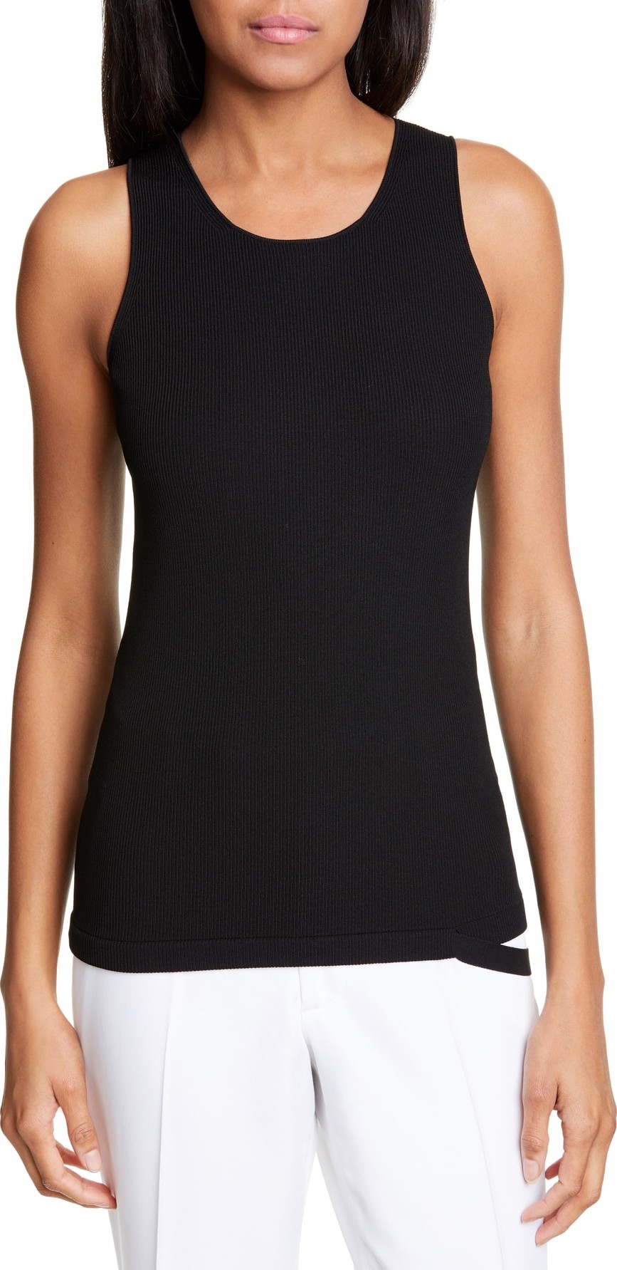 Helmut Lang Parachute Strap Ribbed Tank Top