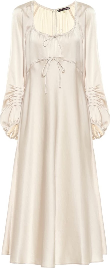 Alexachung Satin midi dress