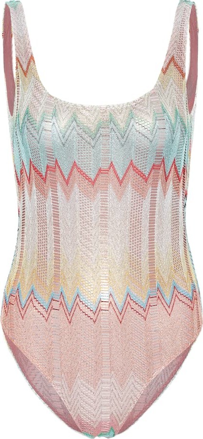 Missoni Striped crochet swimsuit