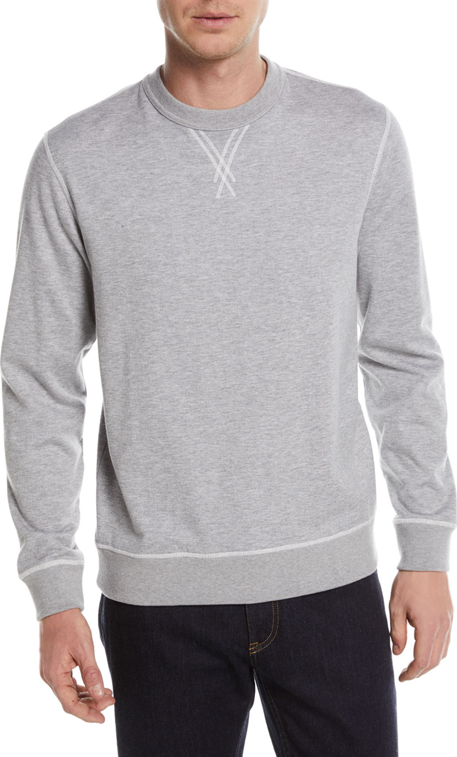 Ermenegildo Zegna Heathered Cotton/Cashmere Sweatshirt