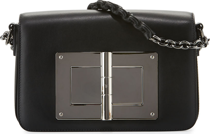 TOM FORD Natalia Medium Chain Crossbody Bag, Black