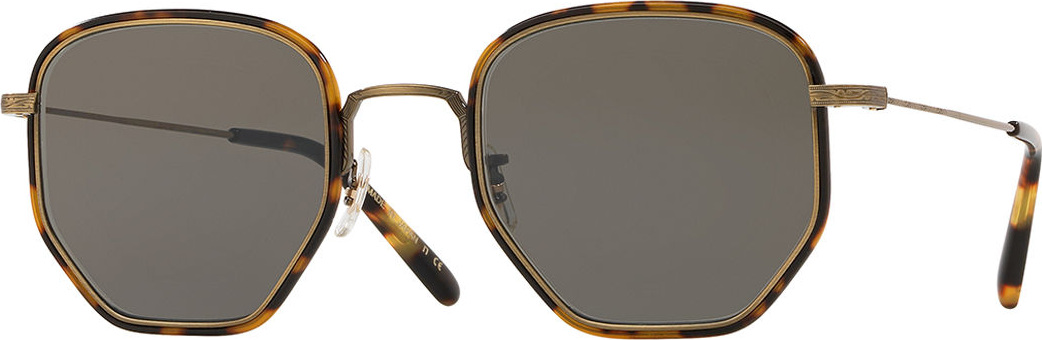 Oliver Peoples Men's Alland Square Metal/Acetate Sunglasses