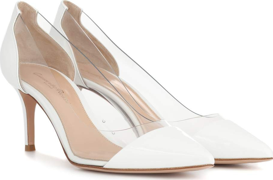 Gianvito Rossi Plexi 70 patent leather pumps