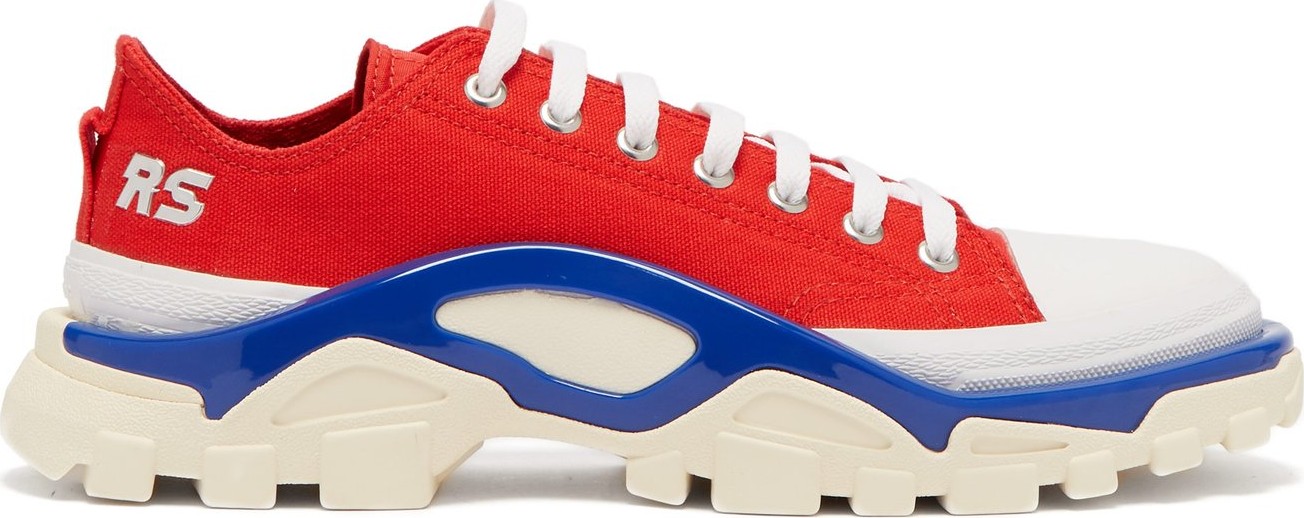 Raf Simons X Adidas Detroit Runner canvas low-top trainers