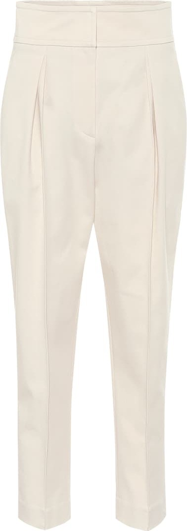 Brunello Cucinelli Cotton-blend tapered pants