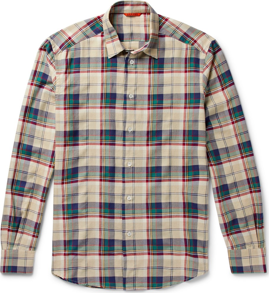 Barena Checked Flannel Shirt