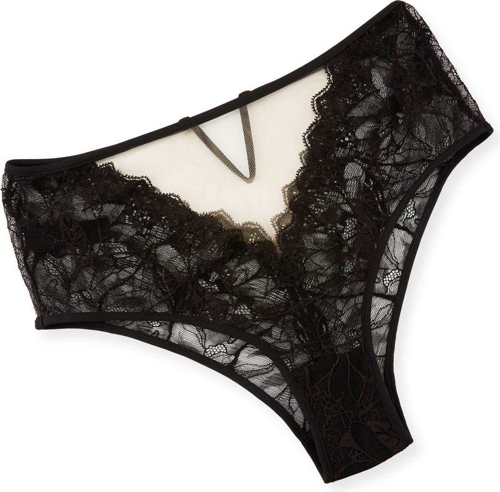 Livy by Lisa Chavy Gatsby High-Waist Lace Bikini Briefs