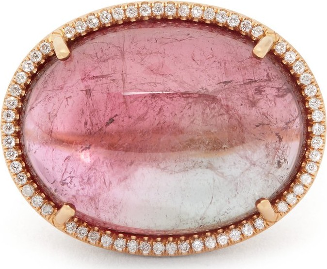 Irene Neuwirth Tourmaline, diamond & 18kt rose-gold ring