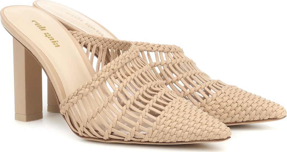 Cult Gaia Raya leather mules