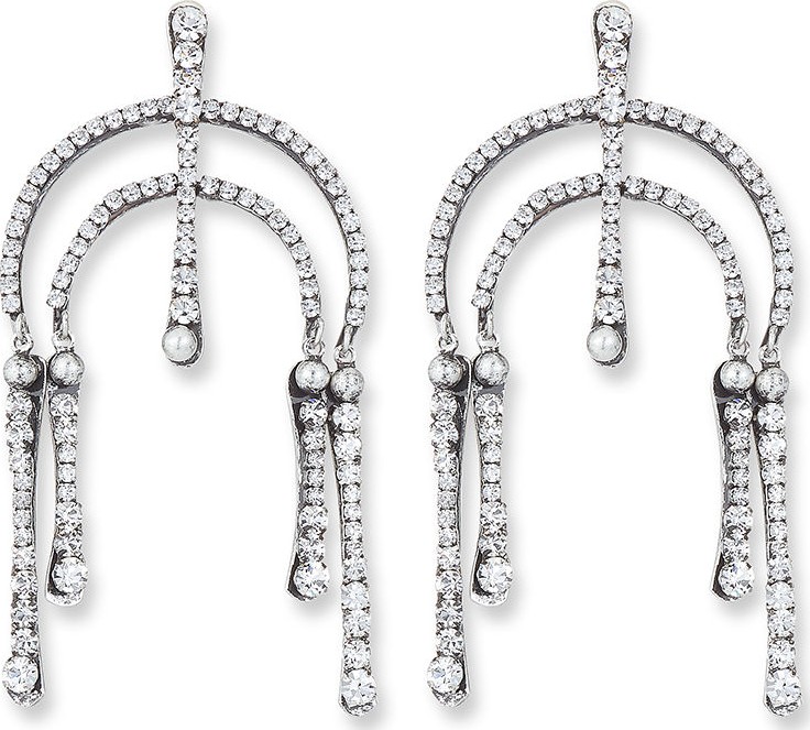 DANNIJO Kamil Dangle Earrings  Marble