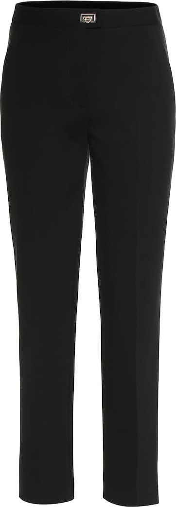 Salvatore Ferragamo High-rise stretch-jersey pants