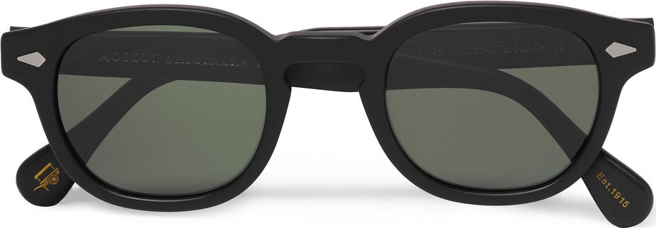 Moscot Lemtosh Round-Frame Matte-Acetate Sunglasses