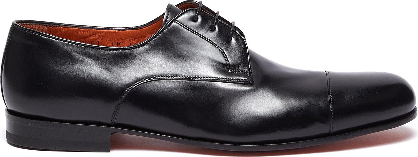 Santoni 'Arizona' flexi leather derbies