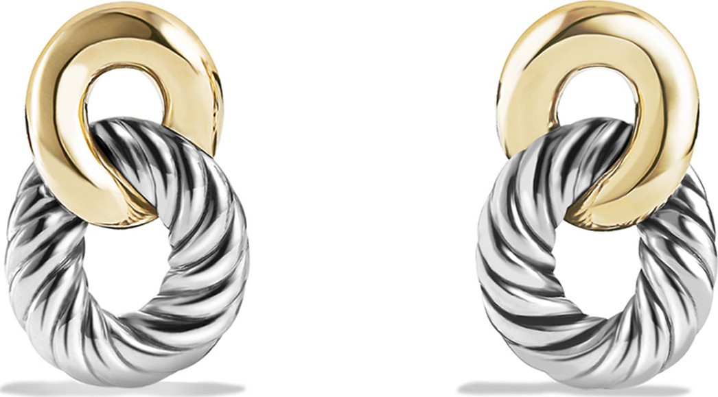David Yurman Drop Earrings with 18k Gold