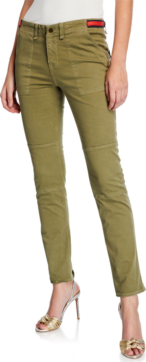 Veronica Beard Adrina Ankle Skinny Jeans w/ Waist Tabs