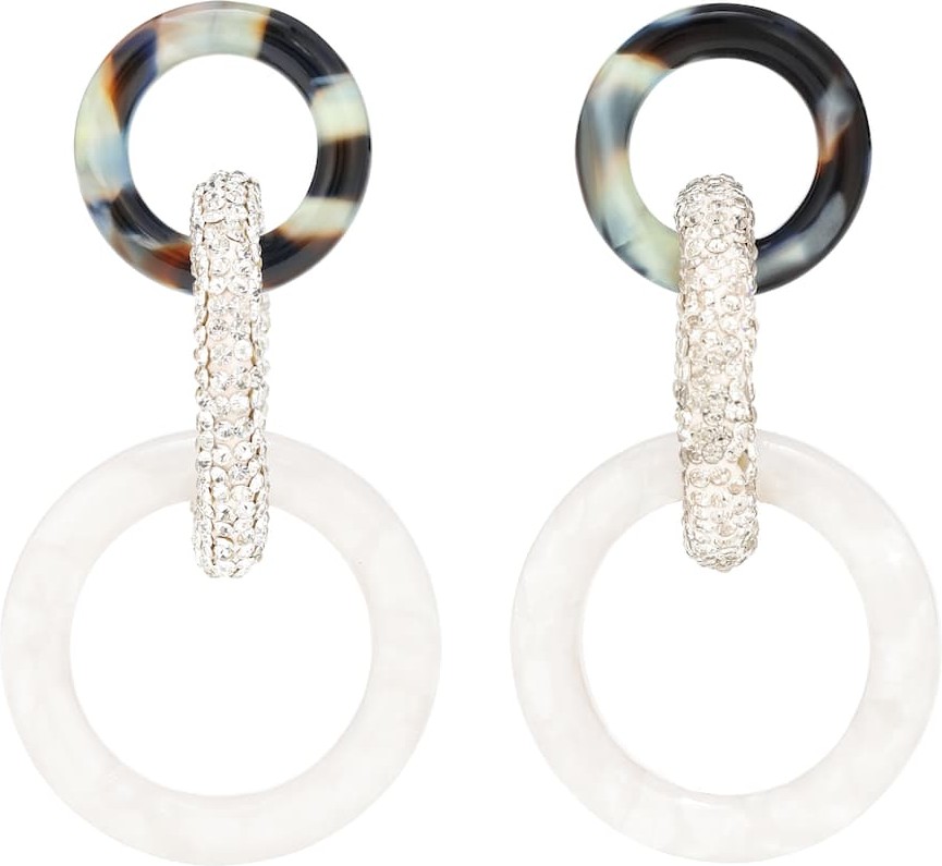 Lele Sadoughi Crystal-embellished drop earrings