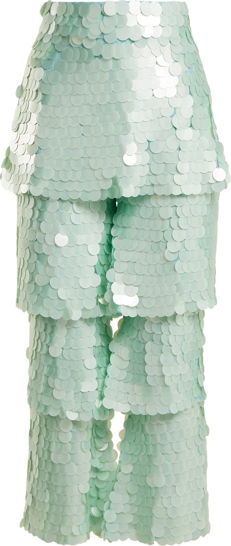 Osman Felix tiered sequin-embellished trousers