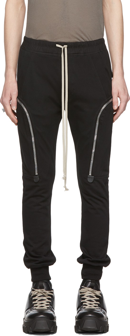 Rick Owens Black Jog Cargo Pants
