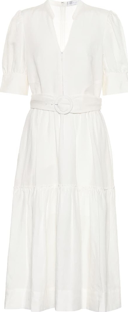 Rebecca Vallance Holliday linen-blend midi dress