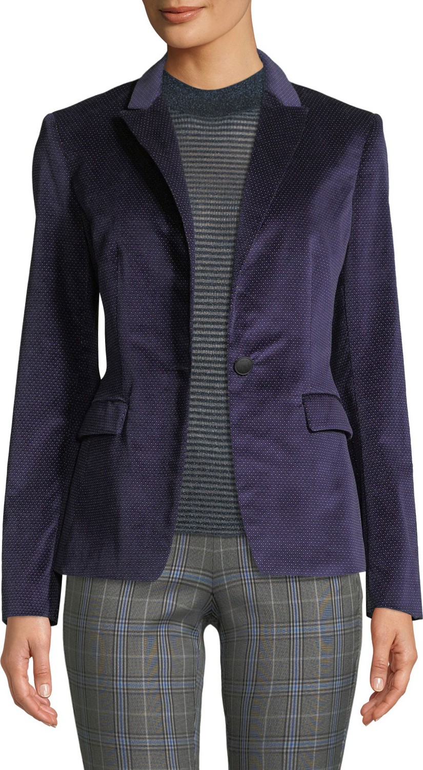 Rag & Bone Lexington Velvet Single-Button Blazer