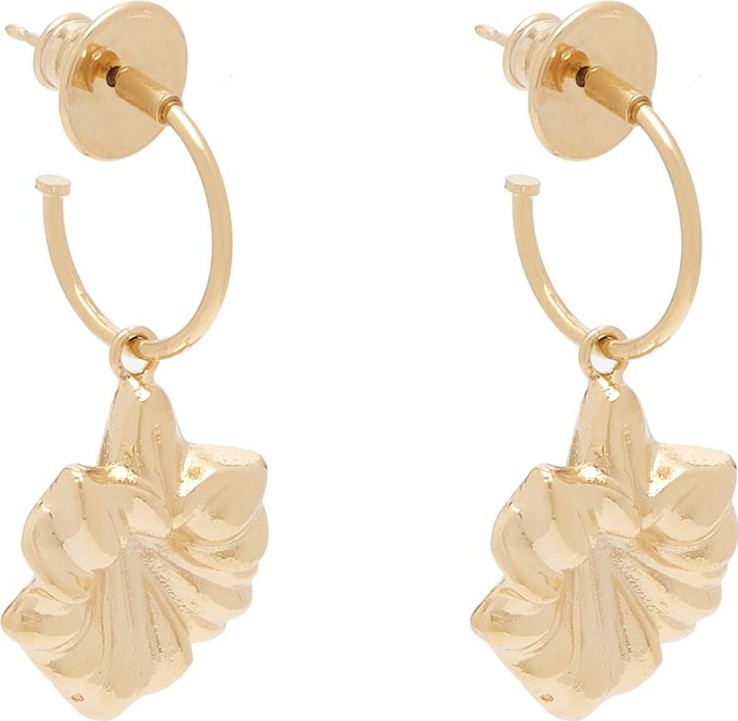 Vanda Jacintho Floral-charm hoop-drop earrings