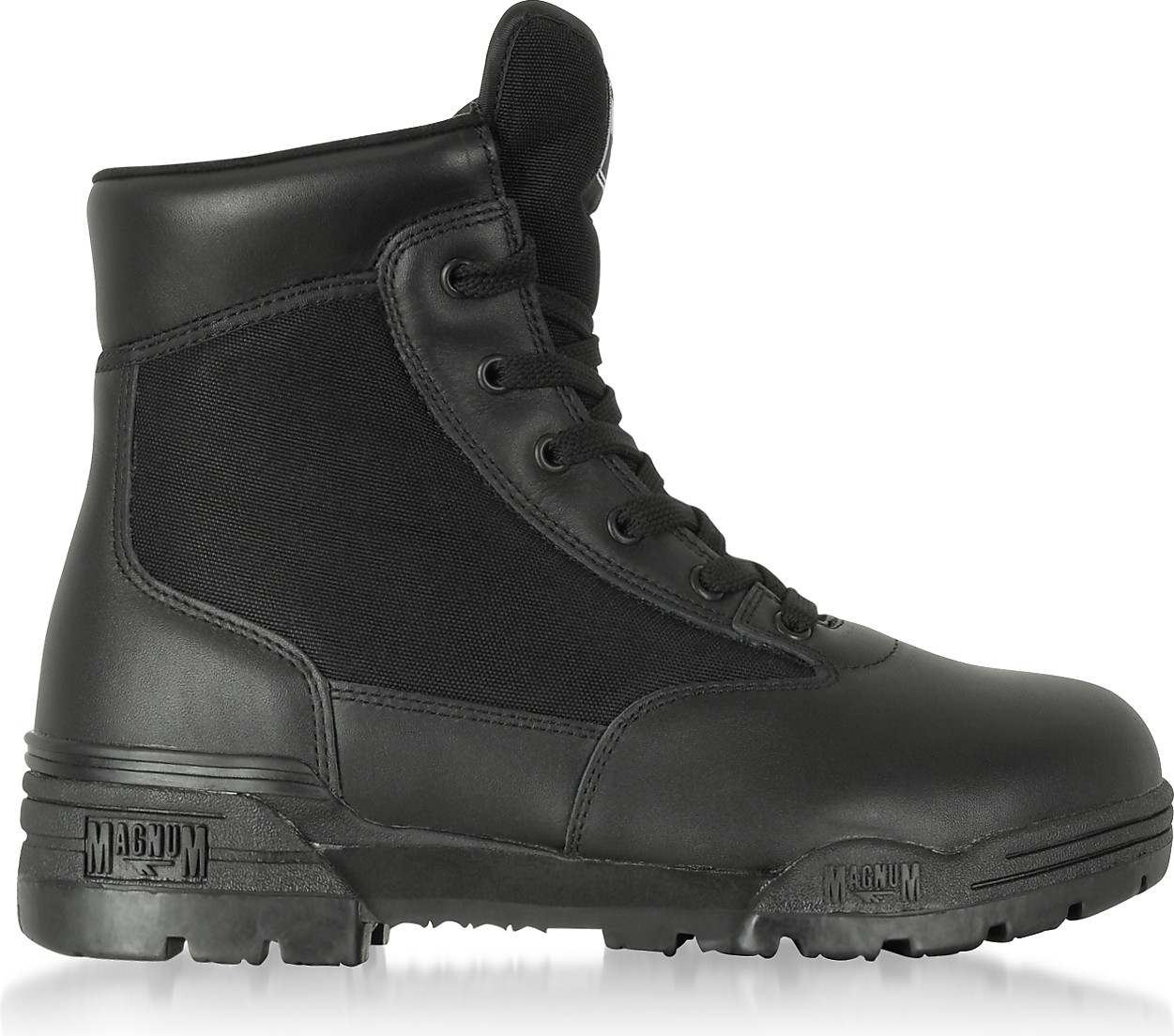Hi-Tec Hi-Tec Magnum 6 Classic Black Mesh and Leather Unisex Boots