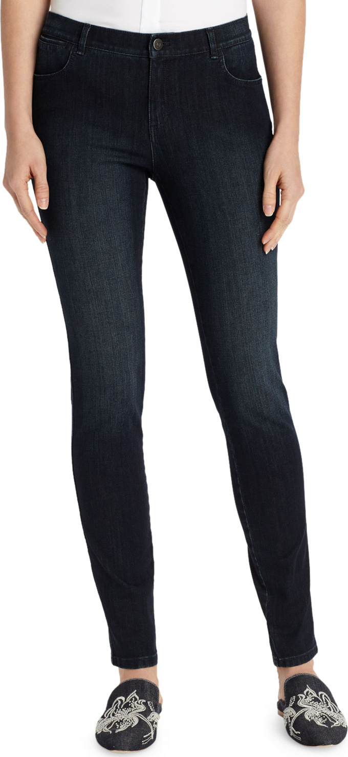 Lafayette 148 New York Mercer Stretch-Denim Slim-Leg Jeans
