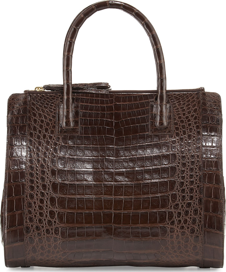 Nancy Gonzalez Crocodile Large Double-Zip Tote Bag