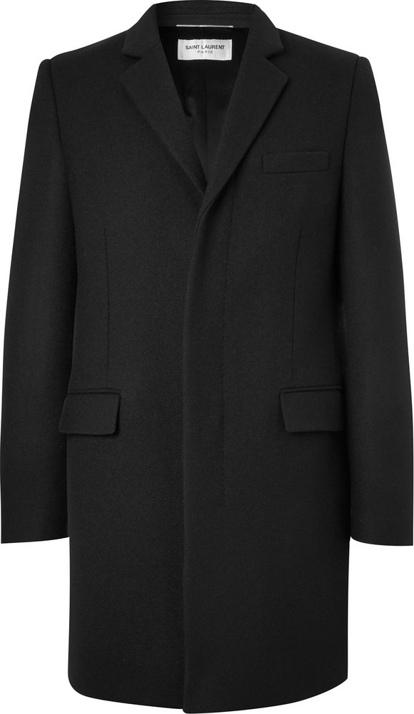 Saint Laurent Chesterfield Slim-Fit Wool-Twill Coat