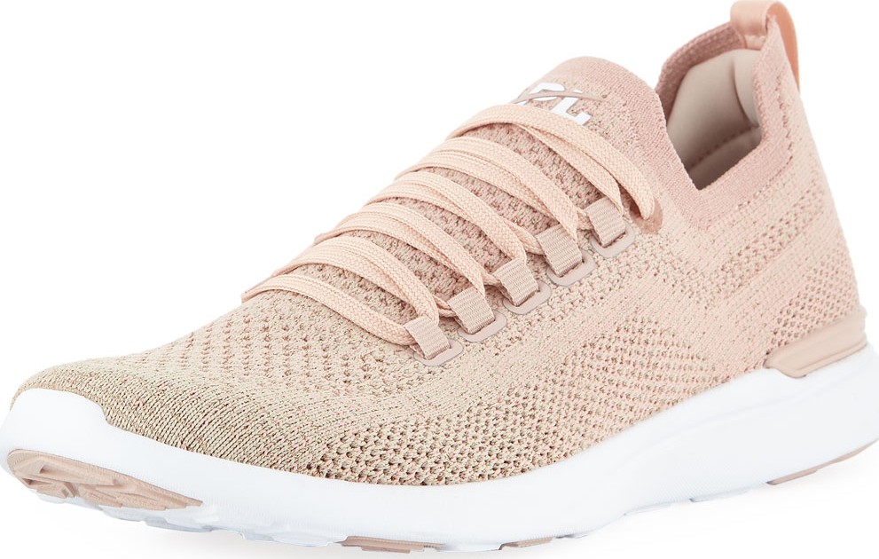 Athletic Propulsion Labs Techloom Breeze Metallic Knit Mesh Running Sneakers